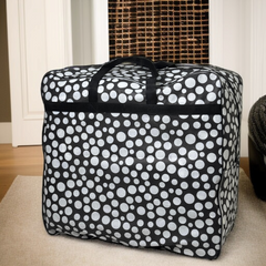 110GSM Non-Woven Luggage White (Polka Dot)