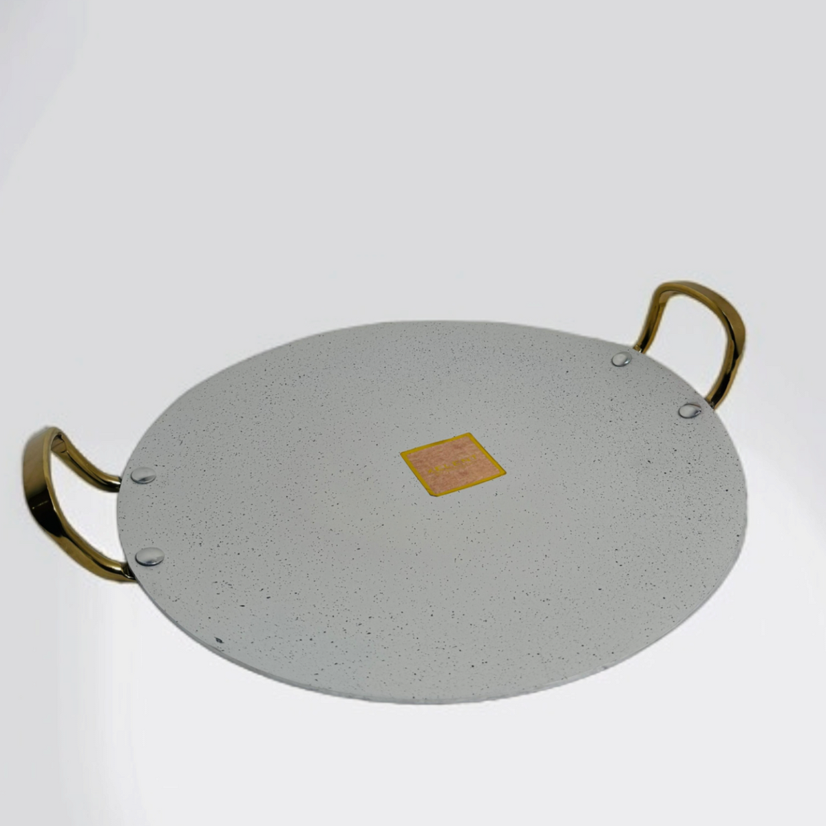 Double Handle Marble Tawa-White