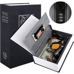 Book Safe Storage Box-Navy Blue