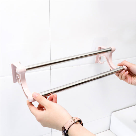 Stainless Steel Double-bar Towel Rack