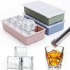 Big Size 8 Grid Silicone Ice Cube Tray (With Lid)