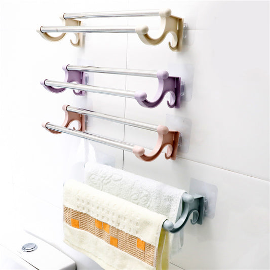 Stainless Steel Double-bar Towel Rack