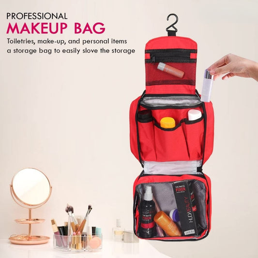 Travel Toiletery Storage Bag -Red