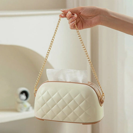 Stylish Non Slip Tissue Box D1-Offwhite