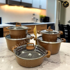 Unique 12 Pcs Granite Cookware Set