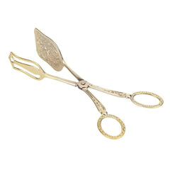 Golden Metal Food Serving Tong