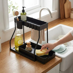 2 Tier Multipurpose Rack-Black