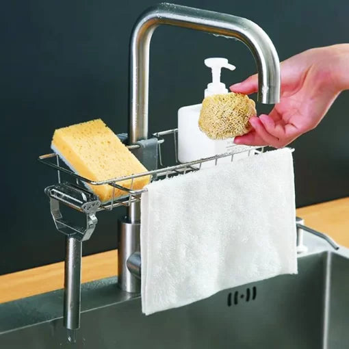Stainless Steel Kitchen Sink Organizer Rack