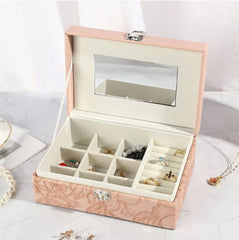 Single Layer Embossed Jewelry Box