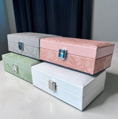 Single Layer Leather Jewelry Organizer
