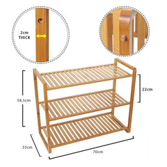 3 Tier Wooden Shoe Rack