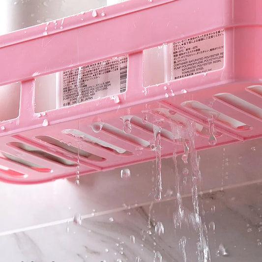 Kitchen, Bathroom Storage Shelf, Rack Screw less