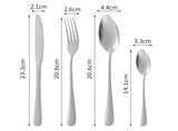 Egg Shape 24 Piece Stainless Steel Cutlery Set