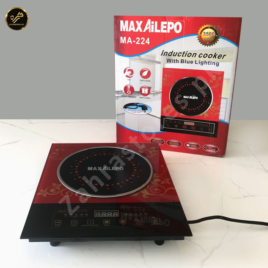 MAXAILEPO Induction Cooker with Blue Lighting (MA224) Zahra Stores