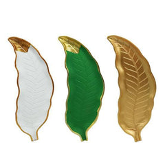 Wooden Table Decoration Leaf Tray