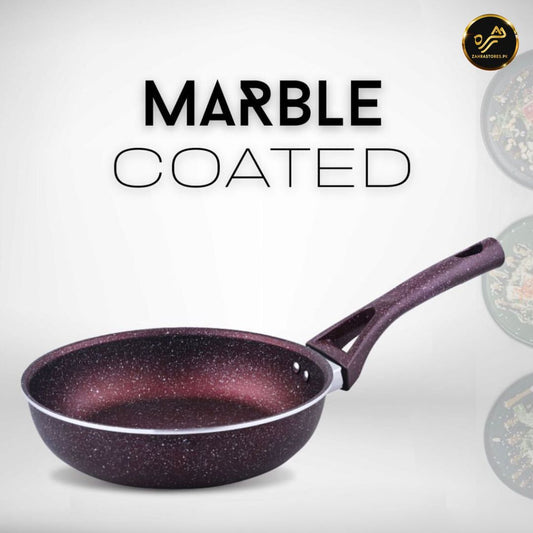 Xelent Marble Fry Pan-Mehroon