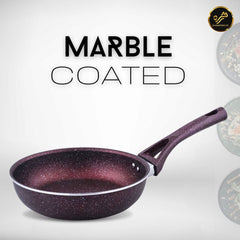 Xelent Marble Fry Pan-Mehroon