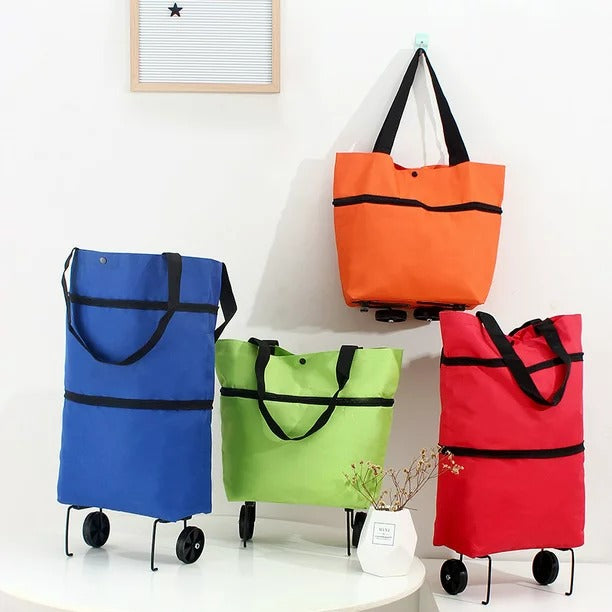 Collapsible Oxford Bag With Wheels