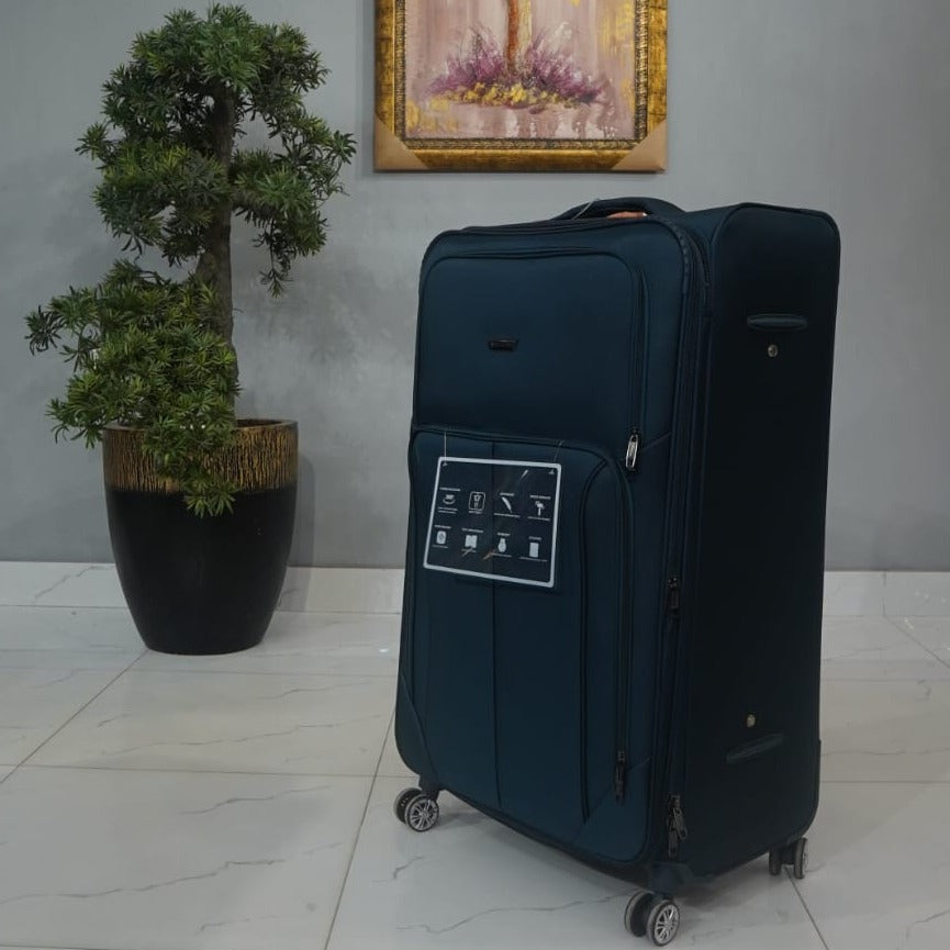 1 Pc Bencardo Travel Soft Suitcase (Navy Blue)