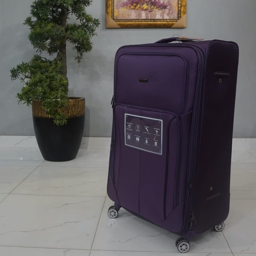 1 Pc Bencardo Travel Soft Suitcase (Purple)
