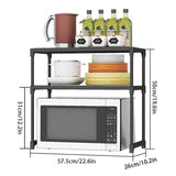 2 Layers Microwave Oven Storage Shelf