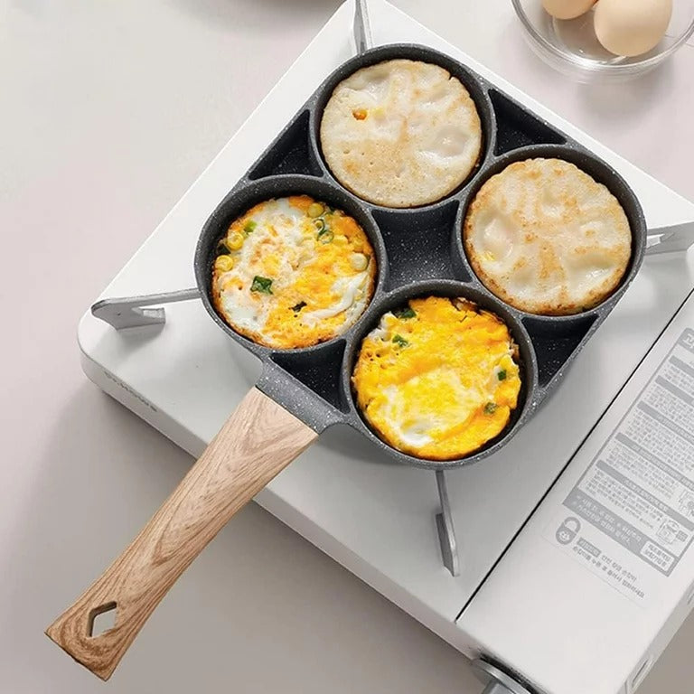 4 Hole Non-Stick Frying Pan