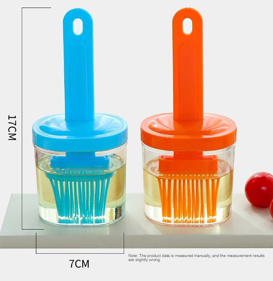 Silicone Oil Brush and Pot