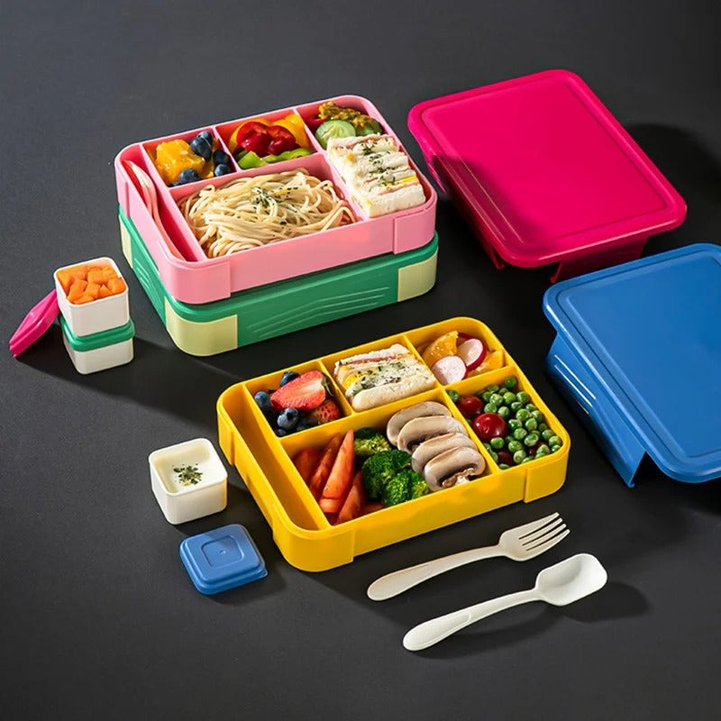 Leak-Proof 6 Compartments Lunch Box