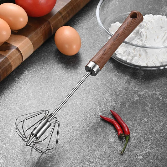 Wooden Handle Steel Whisker