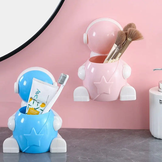 Astronaut Pen Holder Desktop Storage Box