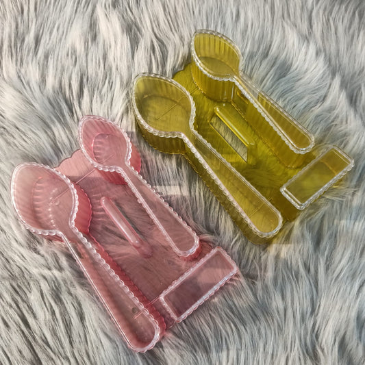 Spoon and Toothpick Holder Box-Pink