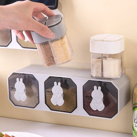Wall-Mounted Drawer Spice Rack