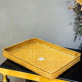 Cane Serving Tray-Large