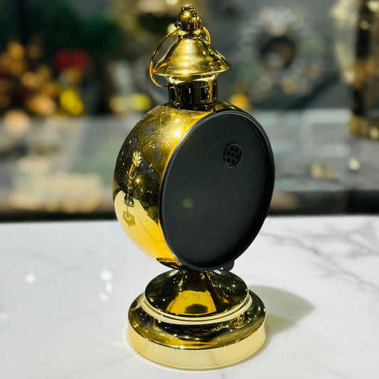Golden Table Clock -3659