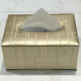 Leather Tissue Box Small-D1