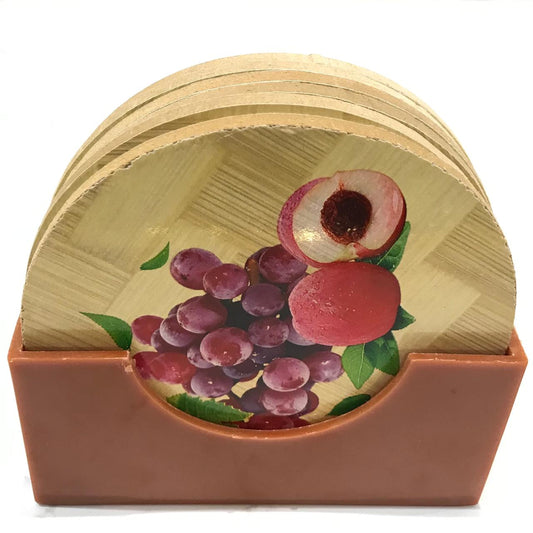Bamboo Tea Coaster 6Pc