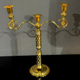 Golden Metal Candle Stand
