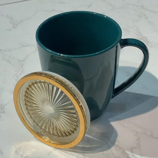 Ceramic Mug with Lid-D6