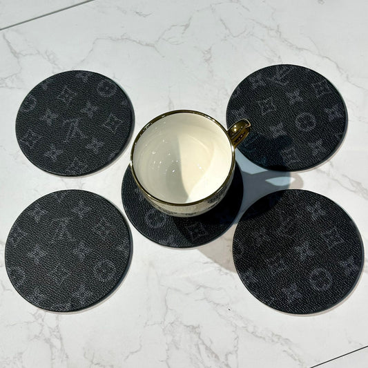 6 Pcs Leather Tea Coaster-ASN7