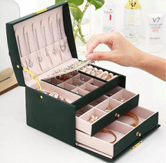 Luxury Lockable Jewelry Holder Organizer