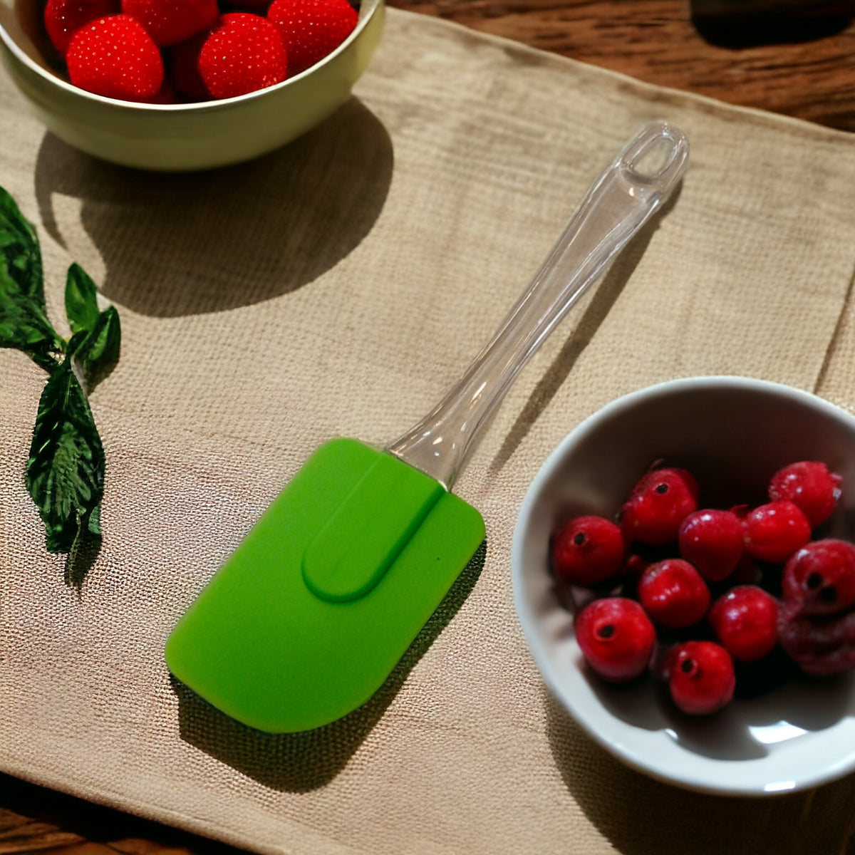 Silicone Spatula Crystal Handle-Green