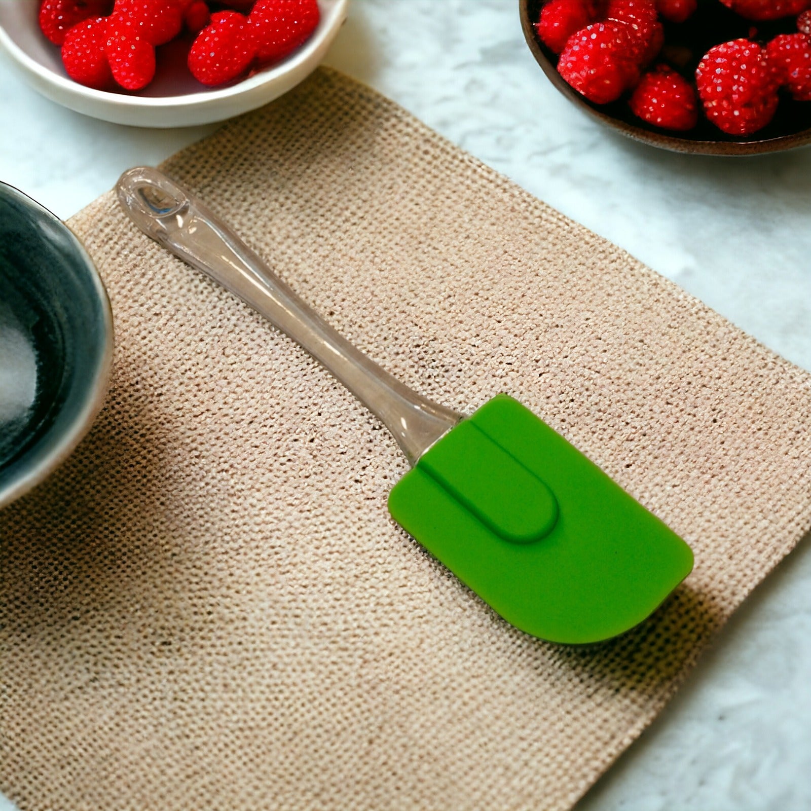 Silicone Spatula Crystal Handle-Green