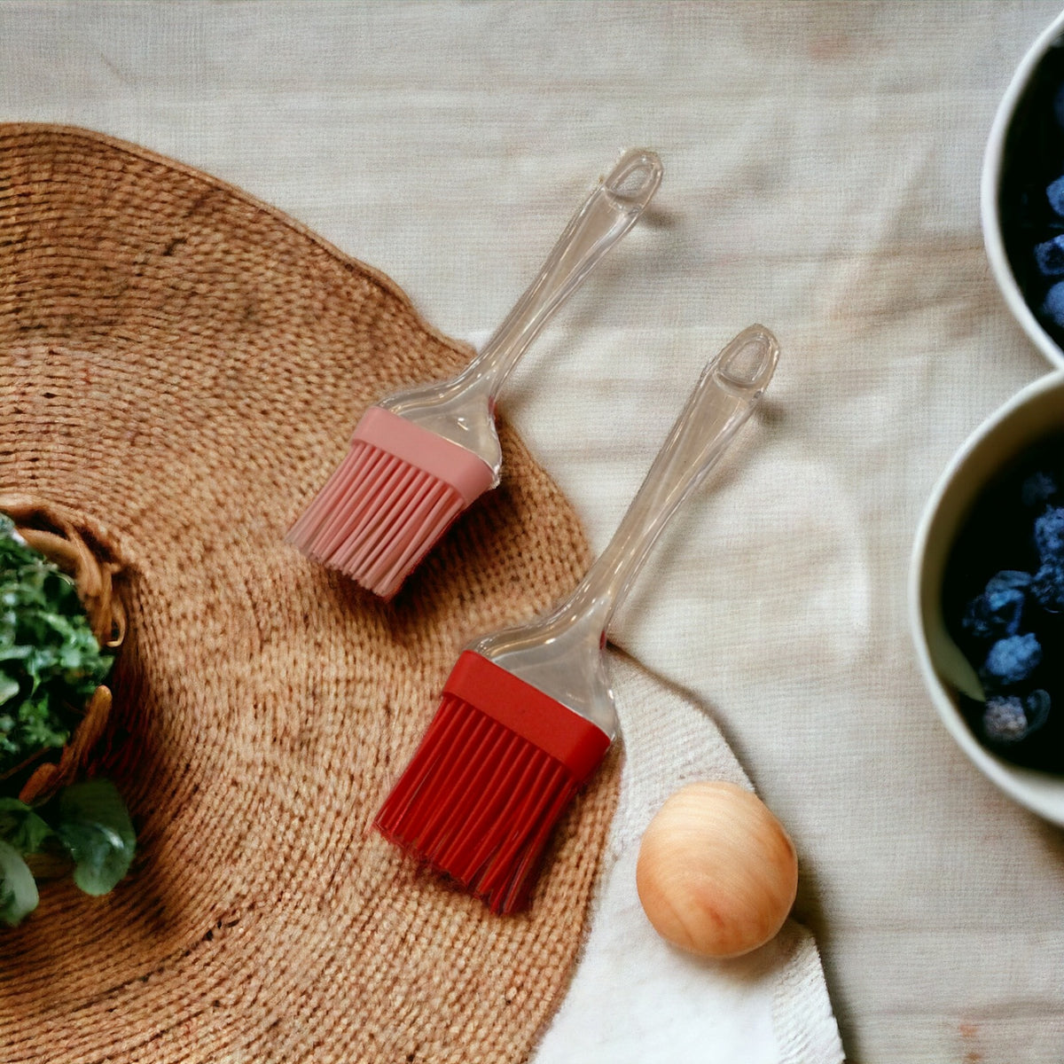 Silicone Oil Brush Crystal Handle