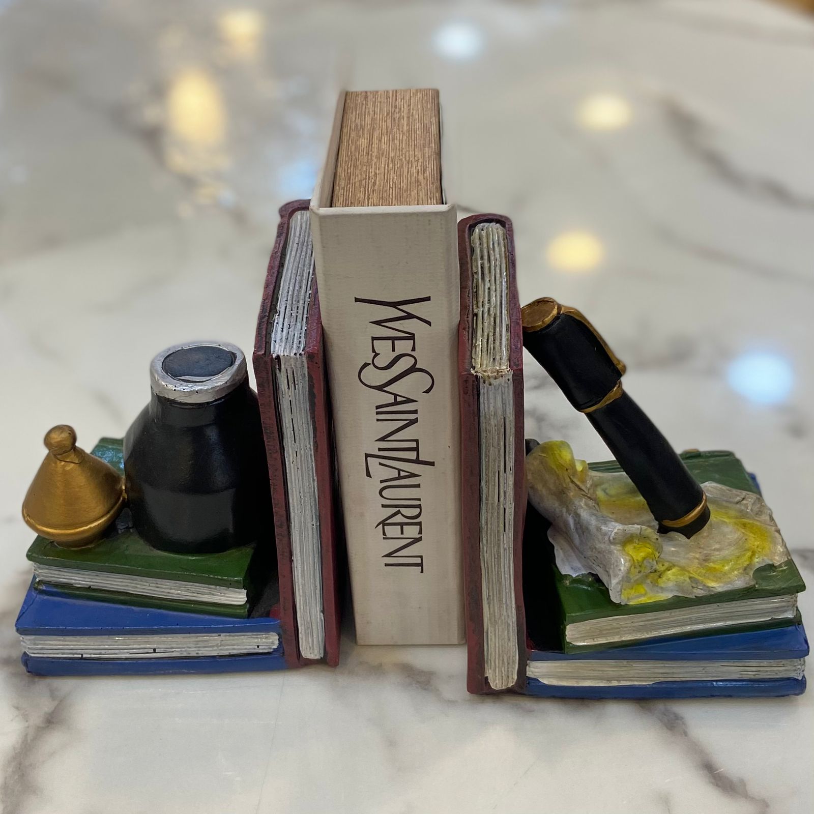 1 Pair Pen&Ink Bottle Bookends