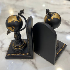 1 Pair Traditional Globe Bookends