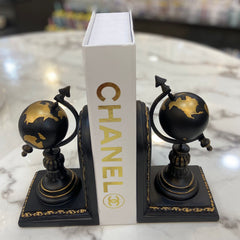 1 Pair Traditional Globe Bookends