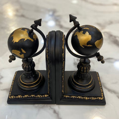 1 Pair Traditional Globe Bookends