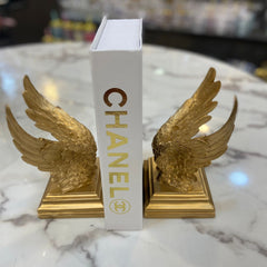 1 Pair WINGS bookends Golden