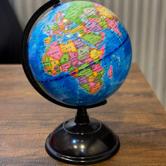 World Map Globe 20cm -Blue