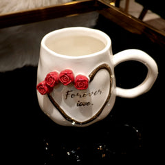 Heart Design Mug -White